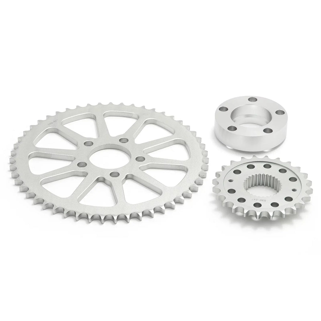 Drive Front Rear Sprocket Conversion Kit for Harley Dyna FXD FXDB FXDF FXDWG