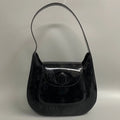 Pre-Owned CARTIER Happy Birthday Turnlock Patent Leather Handbag Black 19374 (Good)