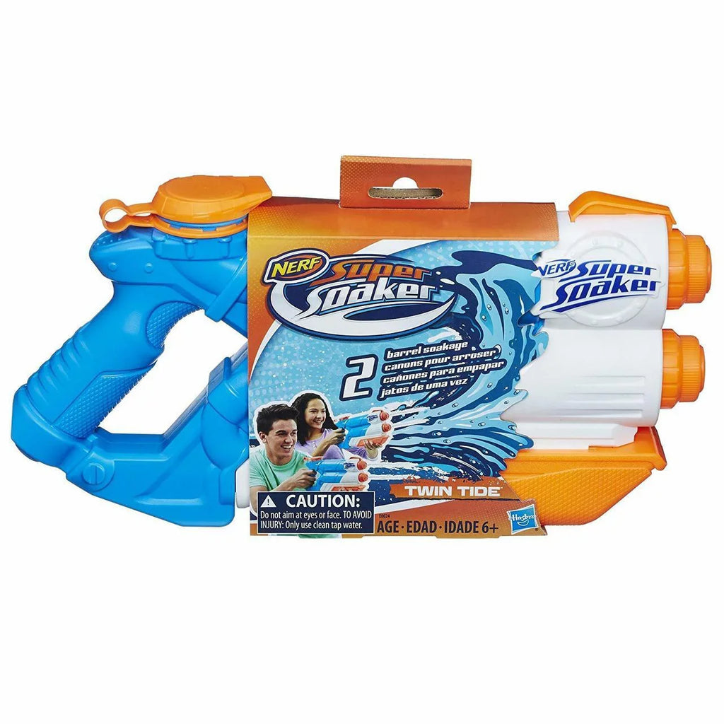 Nerf Super Soaker Twin Tide, 2 Barrels for Double Soakage
