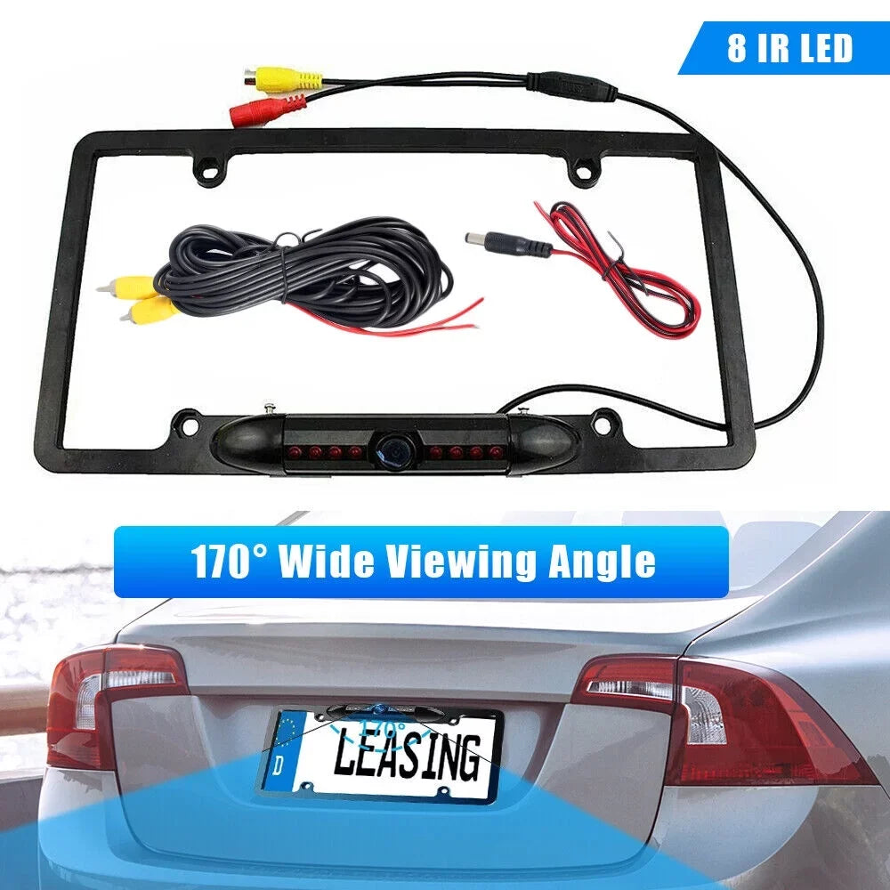 Car Rear View Backup Camera - License PLatitudee Frame with Night Vision