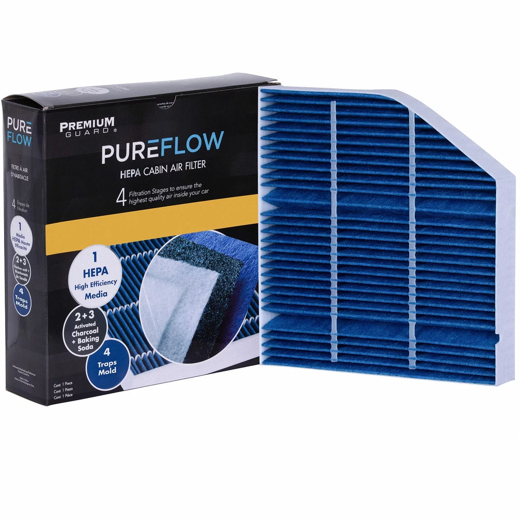 PureFlow HEPA Cabin Air Filter PC99241HX | Fits 2015-21 Mercedes-Benz C300, C400, 2016-22 GLC300, 2020-22 GLE350, GLE450, GLE580, 2017-18 E300, 2020-22 GLS450, 2017-22 C43 AMG, 2017-22 GLC43 AMG