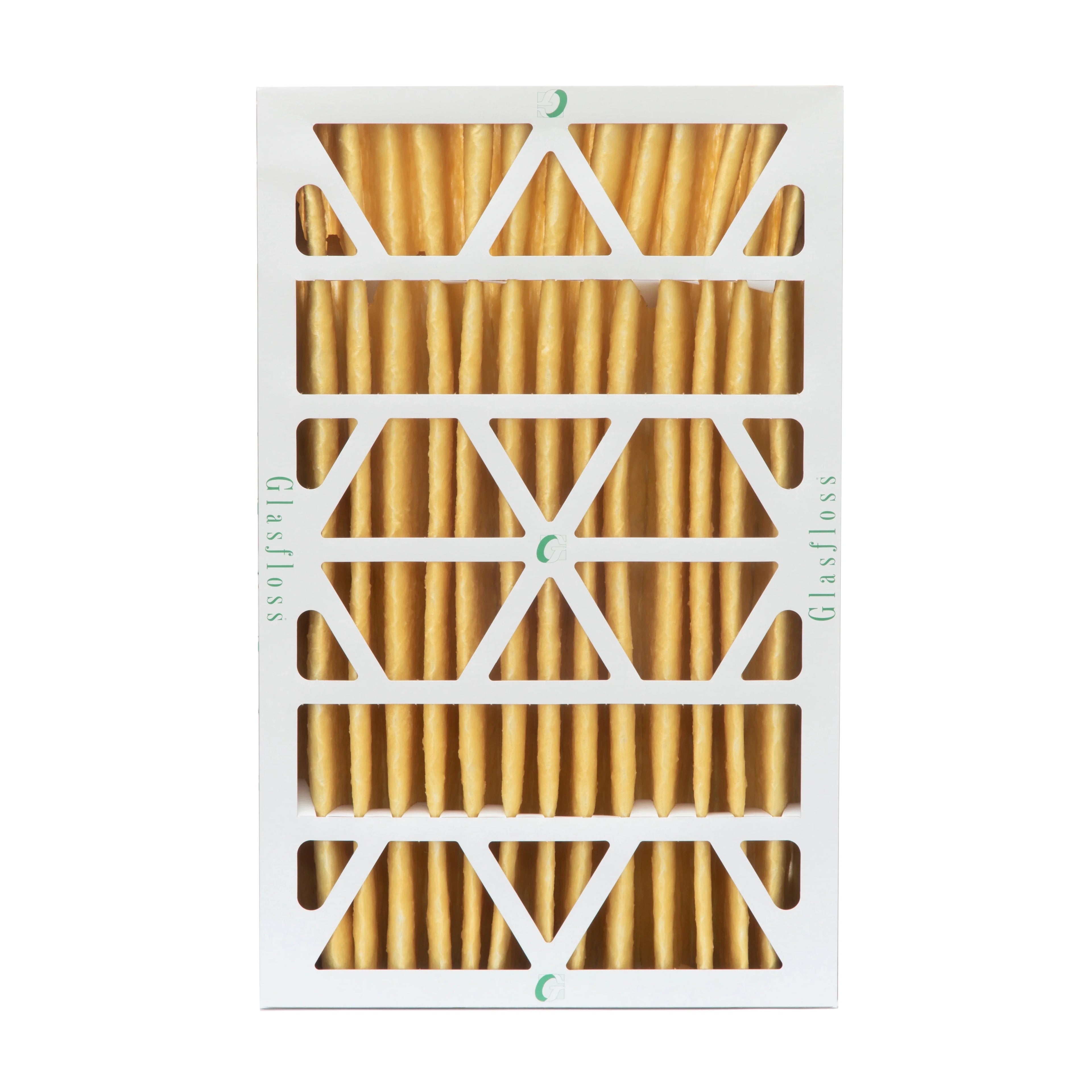 2 Pack of 12x24x4 MERV 11 Pleated 4" Inch Air Filters by Glasfloss. Actual Size: 11-3/8 x 23-3/8 x 3-3/4