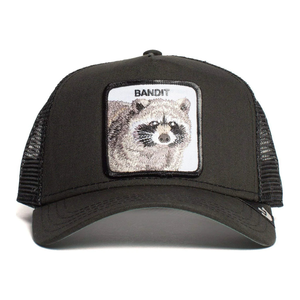 Goorin Bros. The Farm Unisex Original Adjustable Snapback Trucker Hat, Black (Bandit), One Size