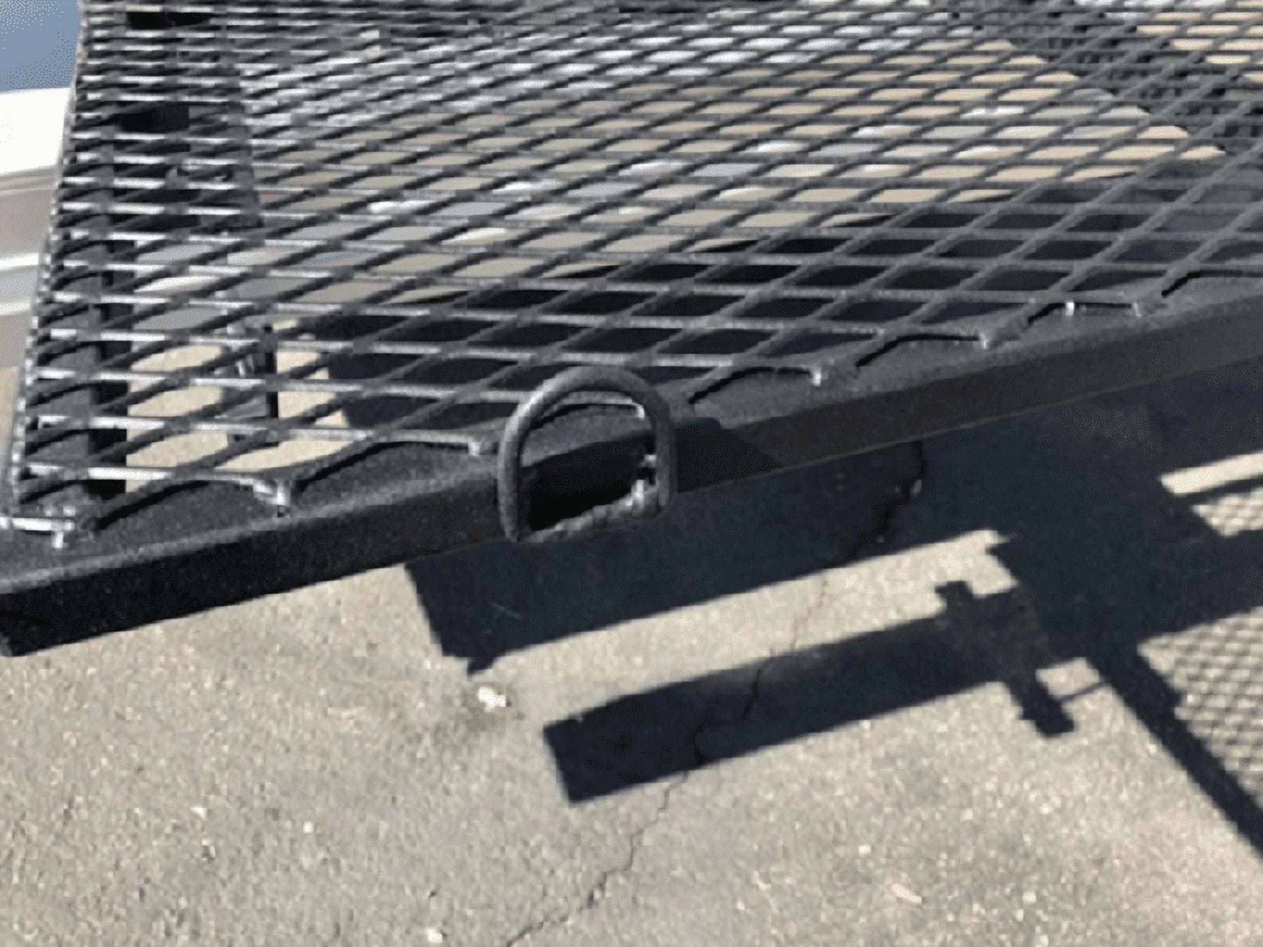 EZ Lite Campers RV Bumper Storage Rack Heavy Duty Steel with Rugged Truck Bed Finish 40" x 20" Made in The USA