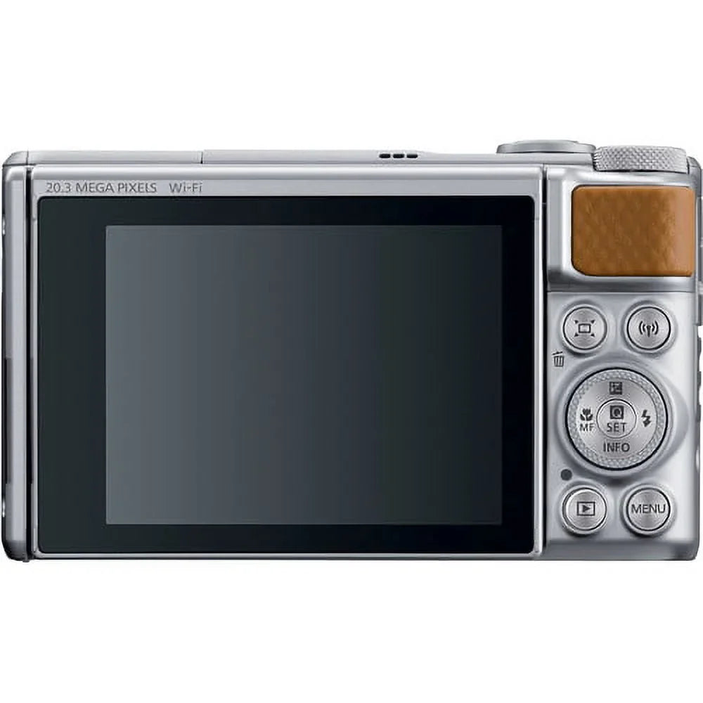 Canon PowerShot SX740 Digital Camera Bundle (Silver) with Tripod Hand Grip , 64GB SD Memory , Case and More