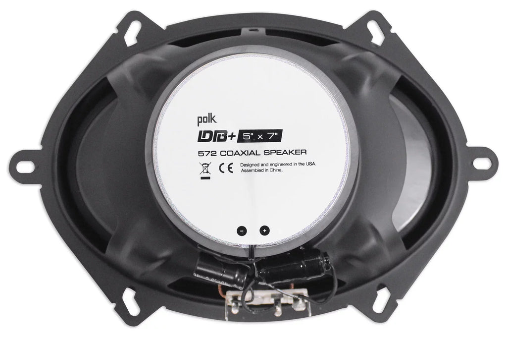 (2) Polk Audio DB572 5x7" 225w Car Audio ATV/Motorcycle/Boat Speakers + Rockmat