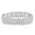 .925 Sterling Silver 3ct TDW Diamond Multi-Row Tennis Bracelet (I-J, I3-Promo)