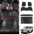Floor Mats Compatible with Toyota 4Runner 2013-2023 Trunk Mat Cargo Liner Cargo Mat All Weather Trunk Liner 2022 4 Runner Accessories (Trunk Mat+Floor Mats,Fit W/Sliding Tray)