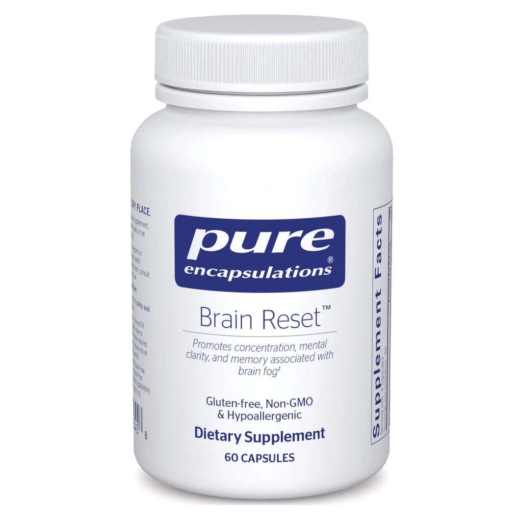 Pure EncapsuLatitudeions Brain Reset | Supports Concentration, Clarity, and Memory Associated with Brain Fog | 60 Capsules*