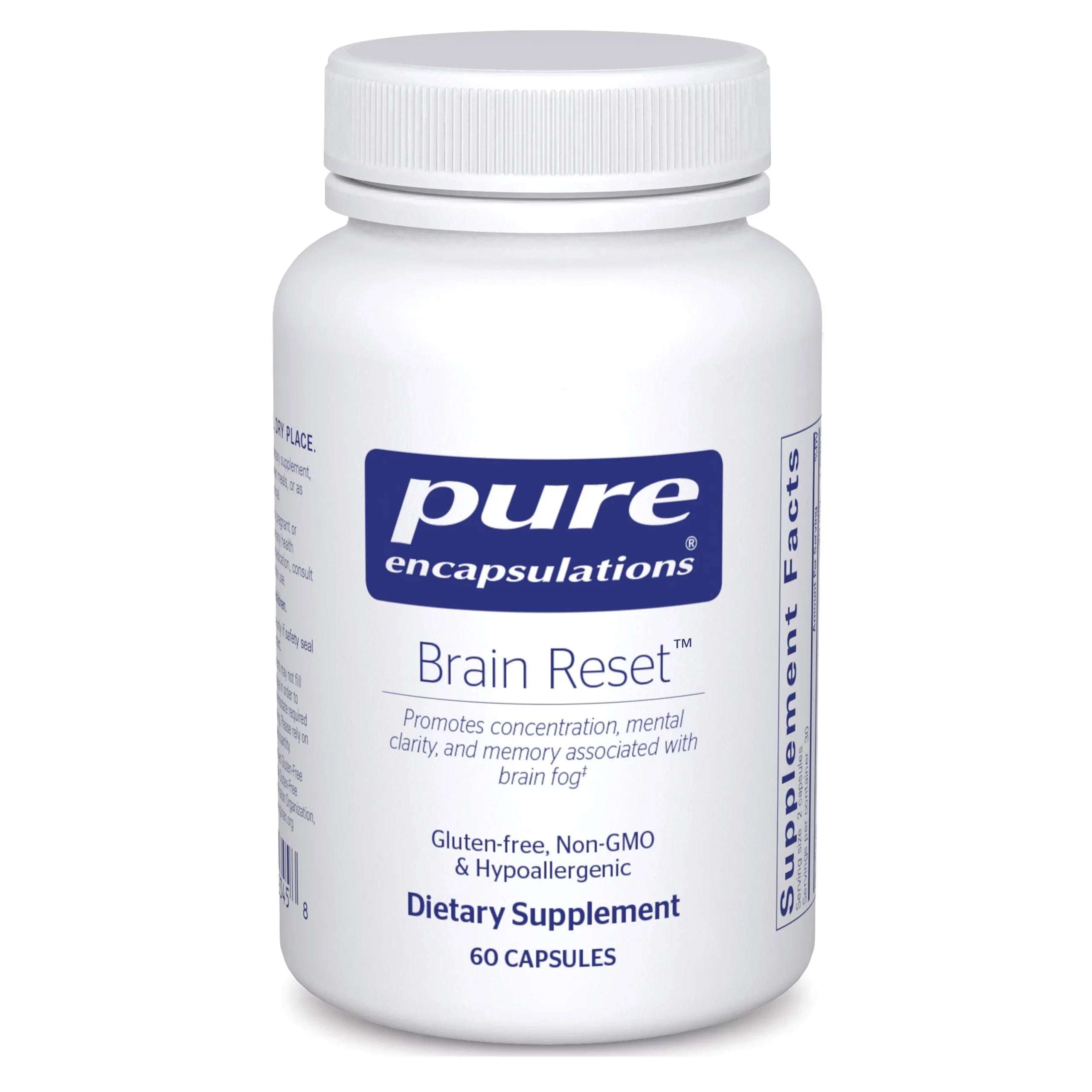 Pure EncapsuLatitudeions Brain Reset | Supports Concentration, Clarity, and Memory Associated with Brain Fog | 60 Capsules*