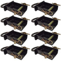 RAParts 8 Removable D-Ring Stake Pockets for FLatitude Beds and Utility Trailers with Pockets B38SP