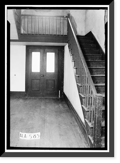 Historic Framed Print, Rush-Thornton House, U.S. Highway 29, Tuskegee, Macon County, AL - 5, 17-7/8" x 21-7/8"