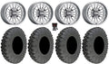 MetalFX Delta Contrast Cut 15" Wheels Gm 33" Race Tires Can-Am Maverick X3 / Honda Pioneer 1000 / Talon