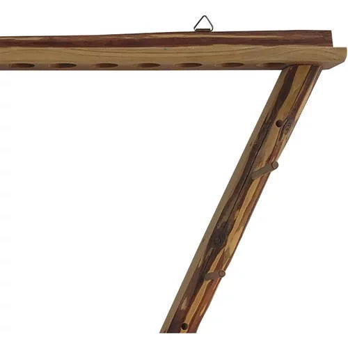 Rush Creek Creations Rustic 2 Compound Bow - 12 Arrow Archery Wall Storage Rack