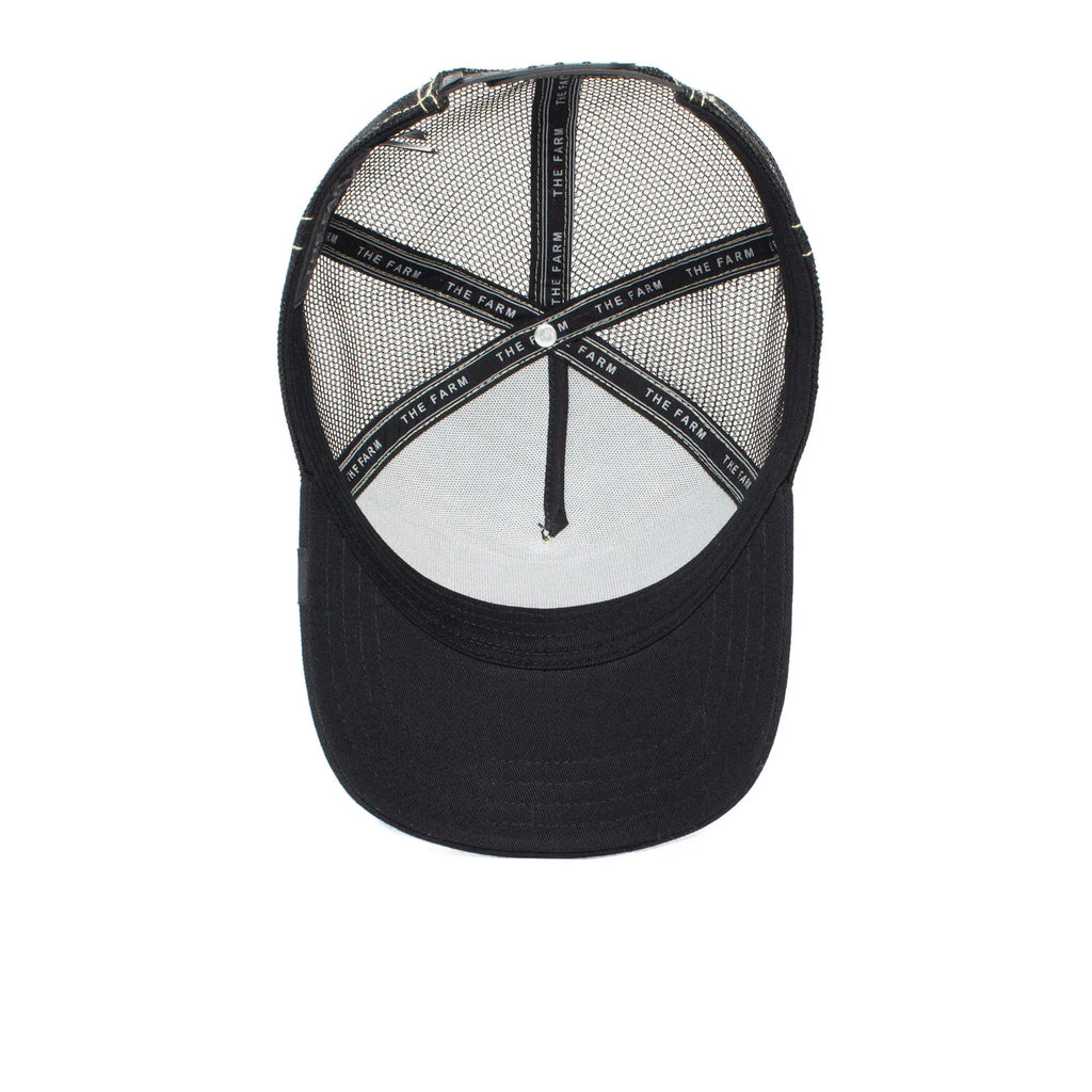 Goorin Bros. The Farm Unisex Original Adjustable Snapback Trucker Hat, Black (Queen Bee), One Size
