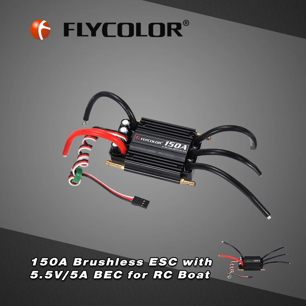 Pinnaco Brushless ESC Electronic Speed Controller with 5.5V/5A BEC for RC Boat