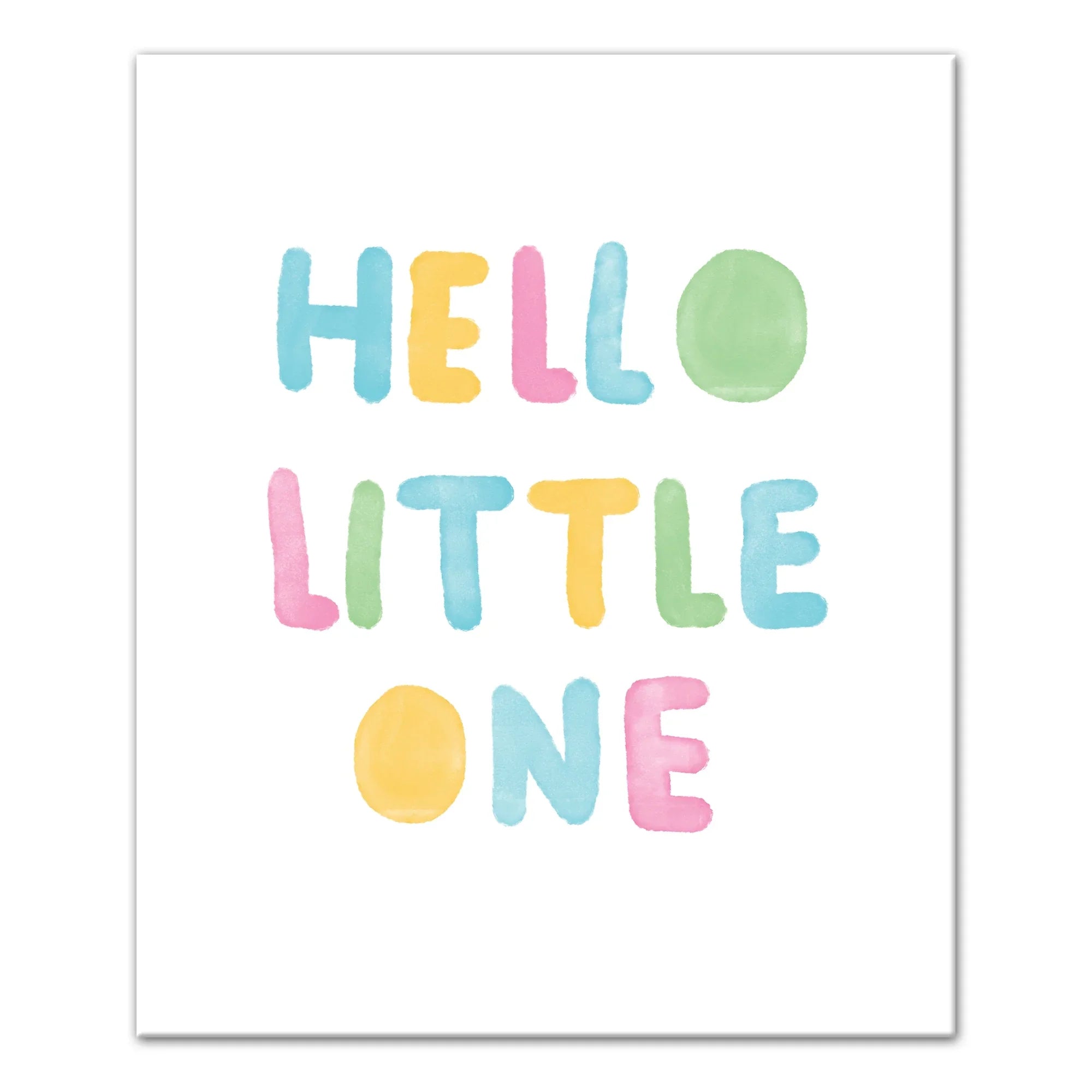 Creative Products Hello Little One Colorful 20x24 Canvas Wall Art