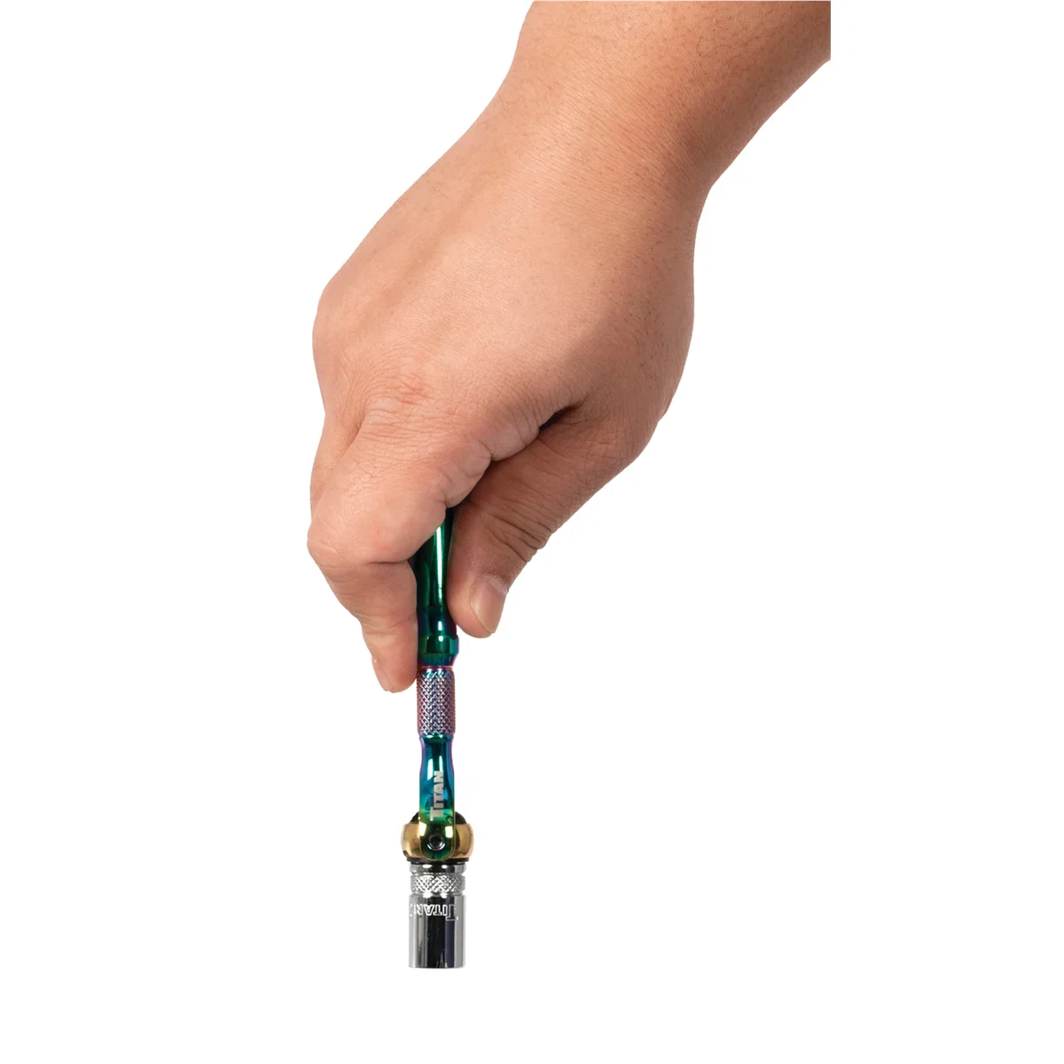 Titan 1/4 in. Drive Titanium Swivel Head Micro Ratchet