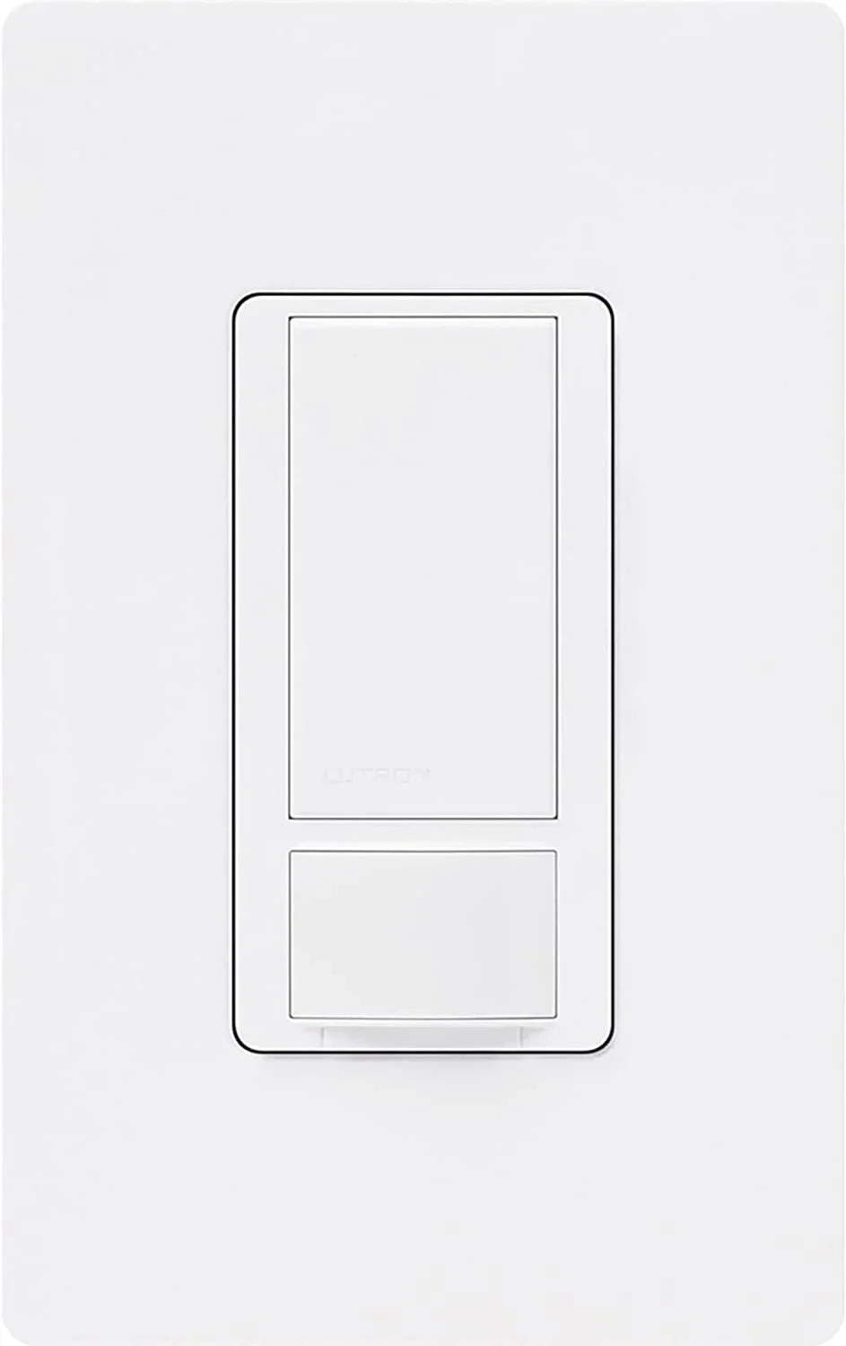 lutron maestro sensor switch (2-pack), 2a, no neutral required, single-pole, ms-ops2-wh, white