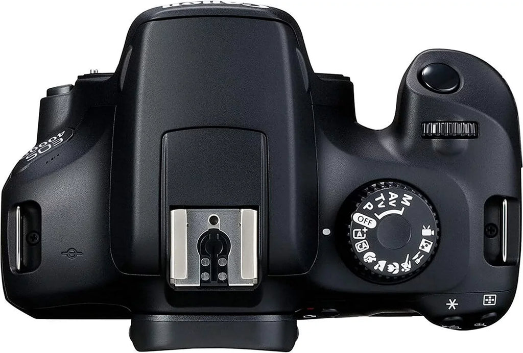 Canon EOS 4000D/Rebel T100 DSLR Camera w/Canon EF-S 18-55mm F/3.5-5.6 Zoom Lens+Canon EF 75-300mm III Lens+500mm f/8.0 Telephoto Lens+case+128Memory Cards (24PC)