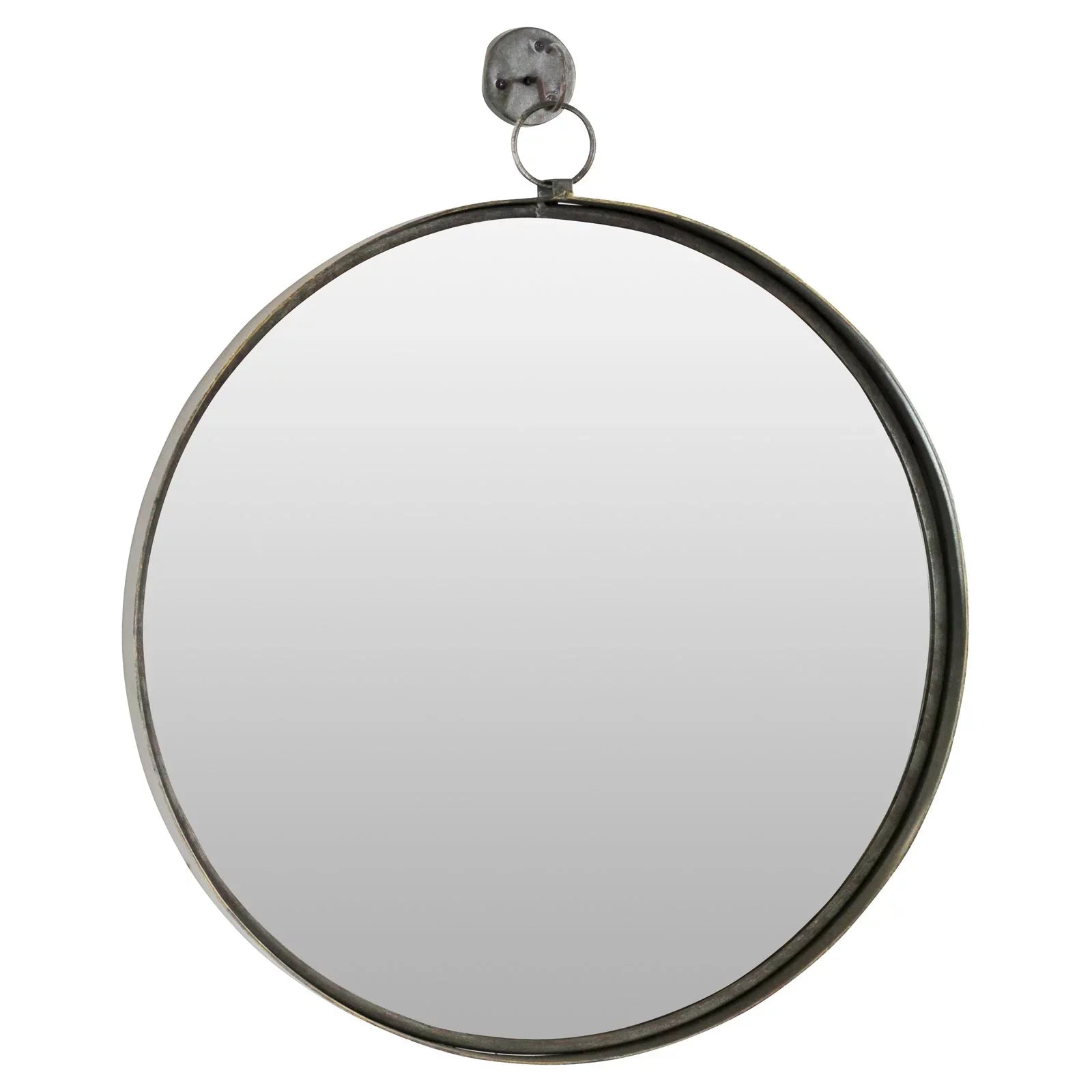 Aspire Home Accents Bescott Suspended Round Wall Mirror - 24W x 28H in.