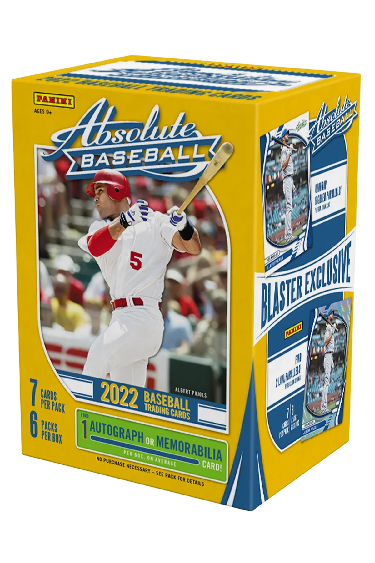 2022 Panini Absolute Baseball Blaster Box Trading Cards
