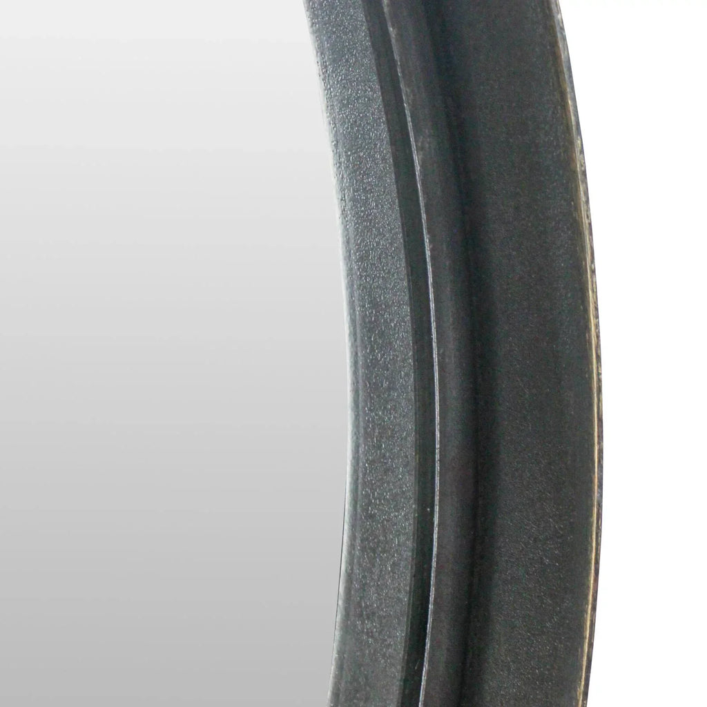 Aspire Home Accents Bescott Suspended Round Wall Mirror - 24W x 28H in.