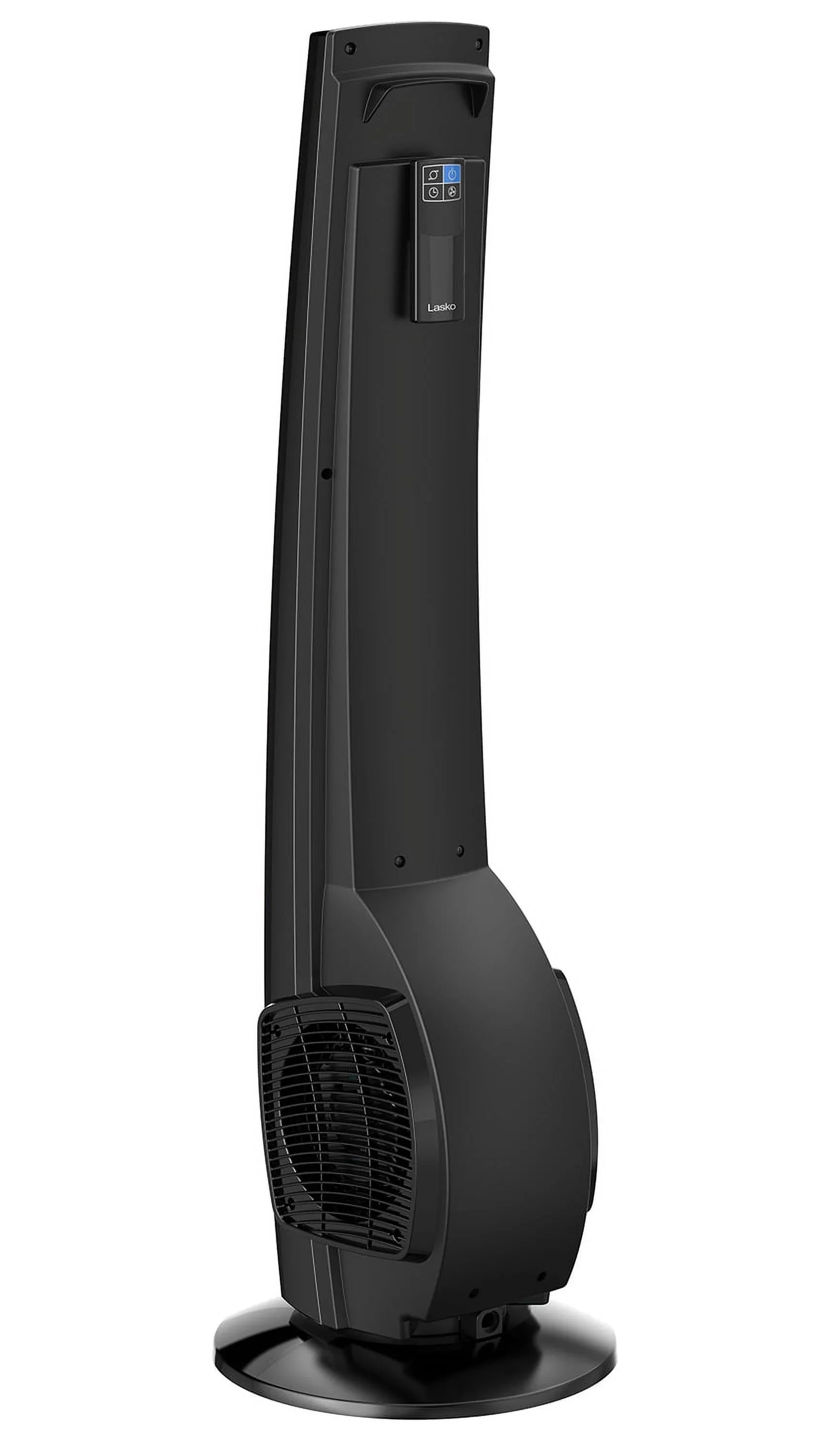 Lasko 38" 4-Speed Hybrid Tower Fan with Timer, Remote Control, Black/Silver, T38415, New