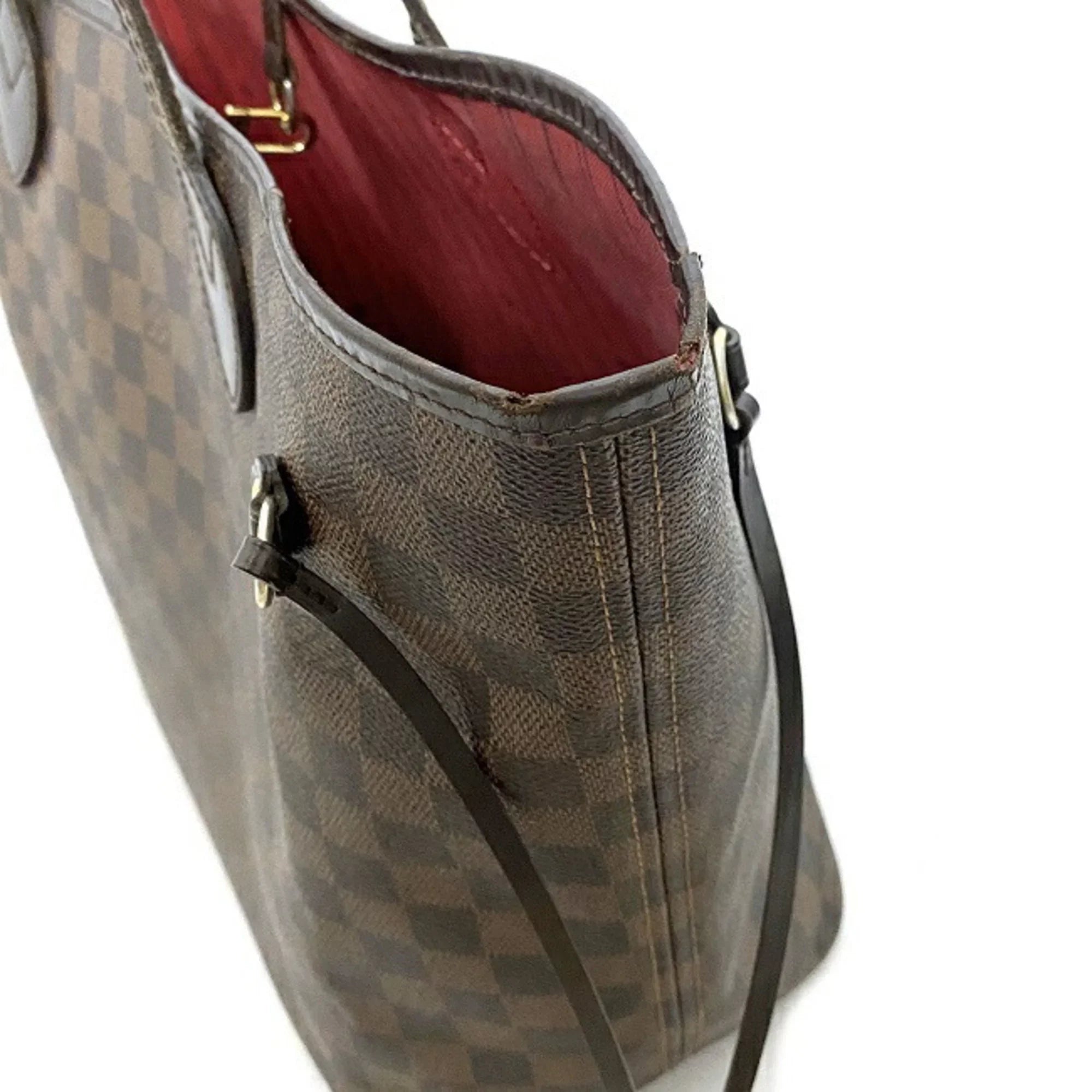 Pre-Owned Louis Vuitton Tote Bag Neverfull MM Brown Damier Ebene N51105 SP4039 LOUIS VUITTON Ladies (Fair)