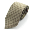 Pre-Owned GUCCI tie Beige silk (New)