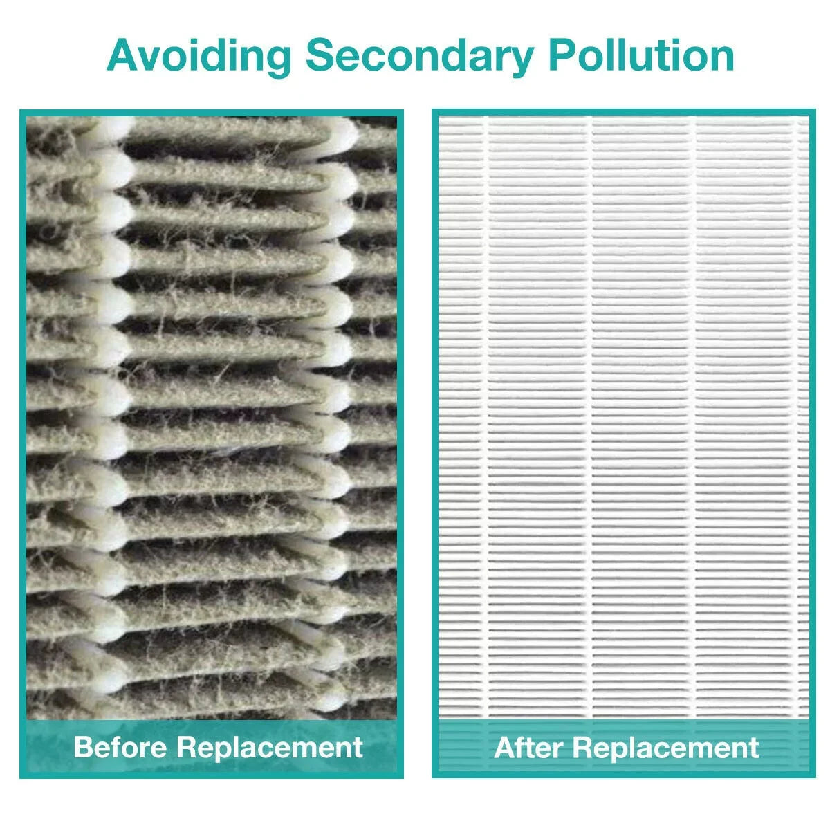 Membrane Solutions AP-1512HH Filter, Part# 3304899, Compatible with Coway Air Purifiers with Carbon Pre Filters, 2 Pack