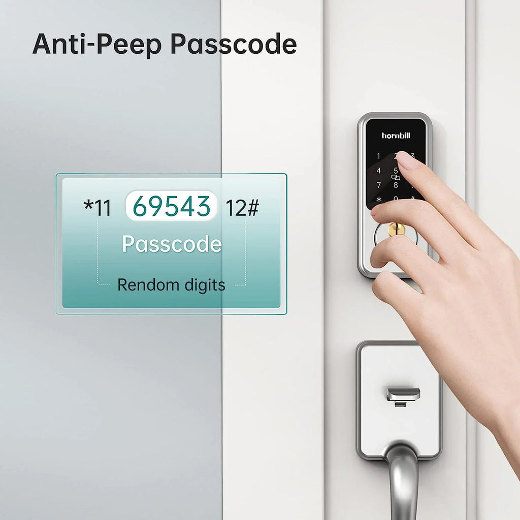 Smart Front Door Locks Deadbolt: GOURE Keyless Entry Keypad Door Lock, Digital Electronic Bluetooth Code Locks for House Airbnb