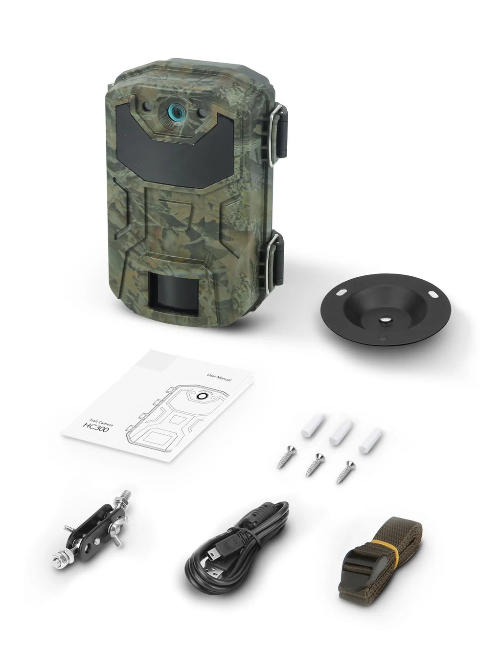 Victure HC520 4K/30MP Trail Camera  IP66 Waterproof  with LEDs Infrared Night Vision Game Camera 120° Detection Angle with 0.3' Trigger Speed for Outdoor Security