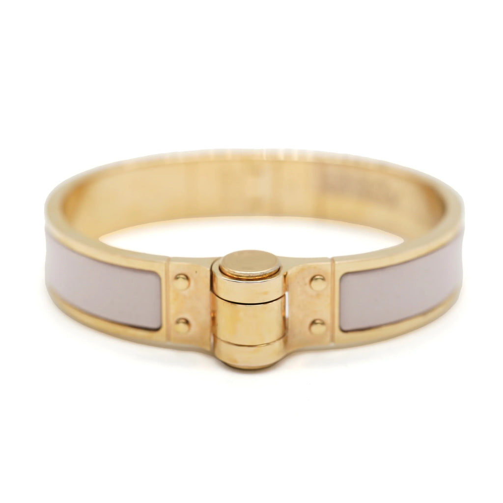 Hermes Charniere Uni Narrow Hinged Bracelet In Rose Candeur Pre-Owned