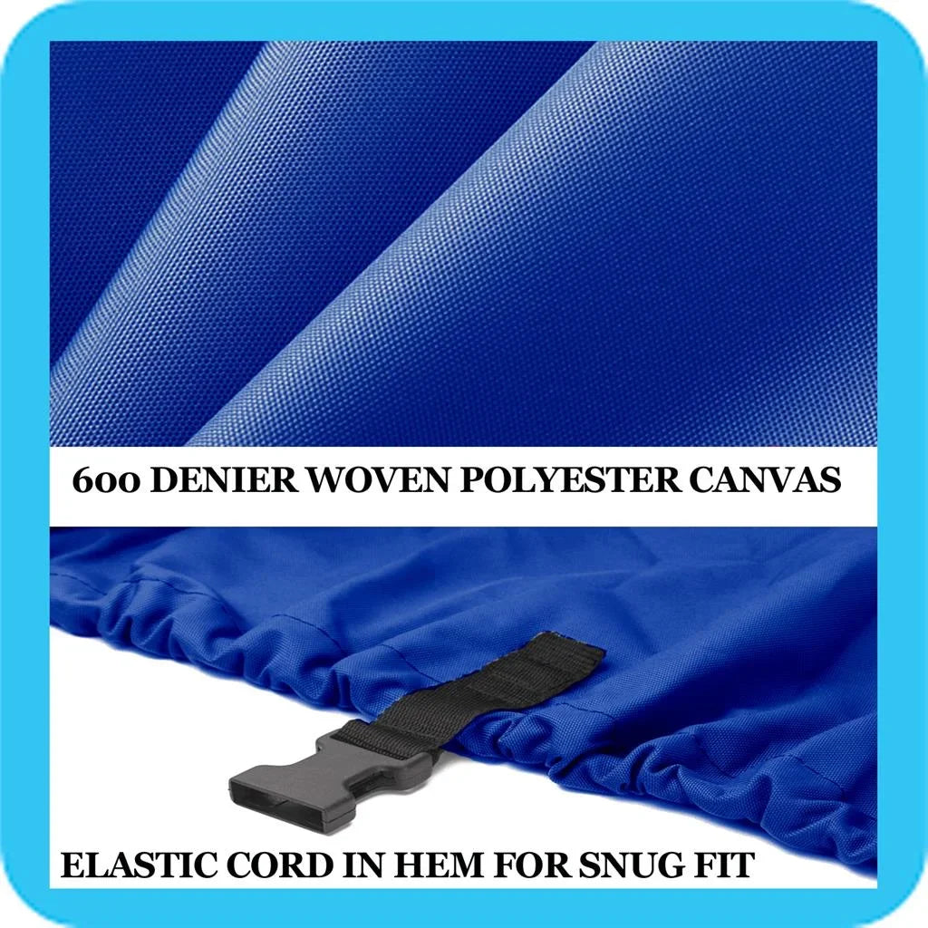 BLUE, GREAT QUALITY BOAT COVER Compatible for Lund 16V Predator 1986 1987 1988