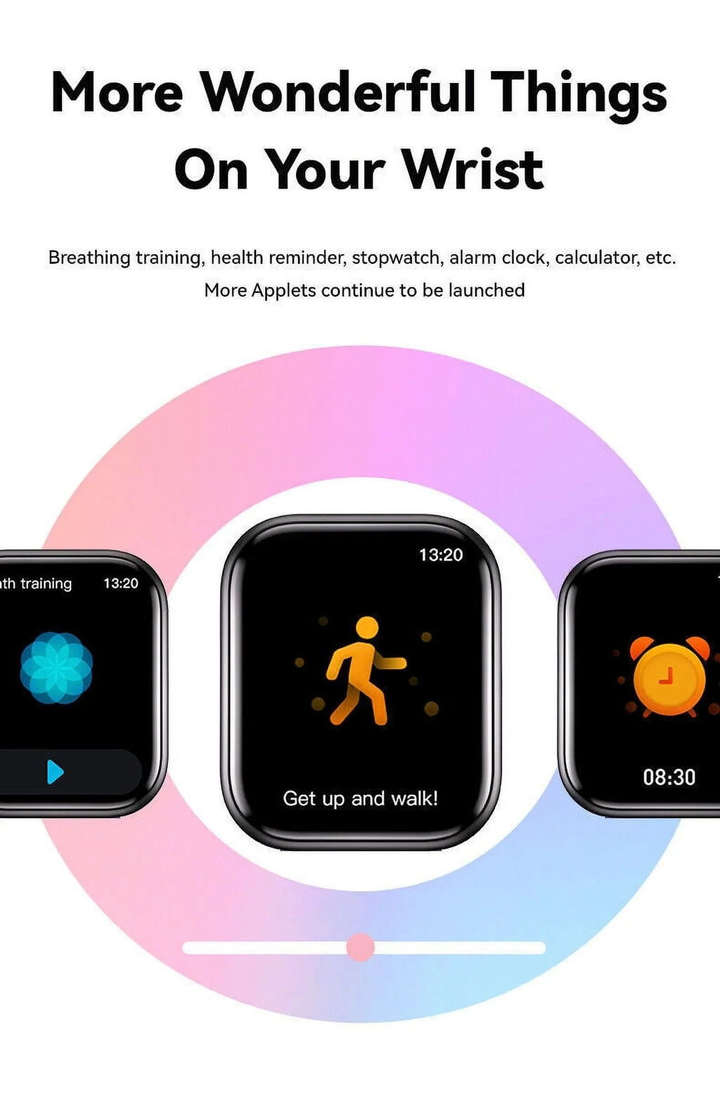 GTS5 Smart Watch Blood Pressure Fitness Tracker Women Men for Android and iOS Black