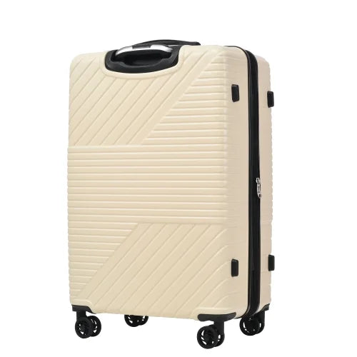 Zateety Hardshell Luggage Sets 3 Piece double spinner 8 wheels Suitcase with TSA Lock Lightweight 20''24''28''