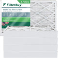 Filterbuy 12x24x4 MERV 13 Pleated HVAC AC Furnace Air Filters (5-Pack)