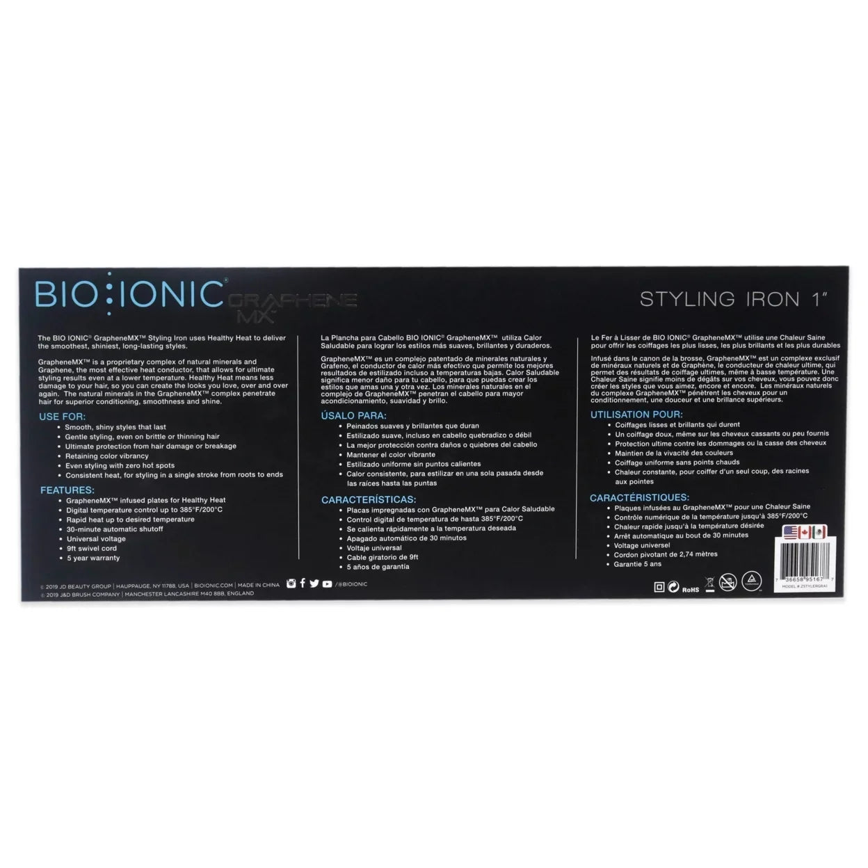 BioIonic GrapheneMX™ Styling Iron