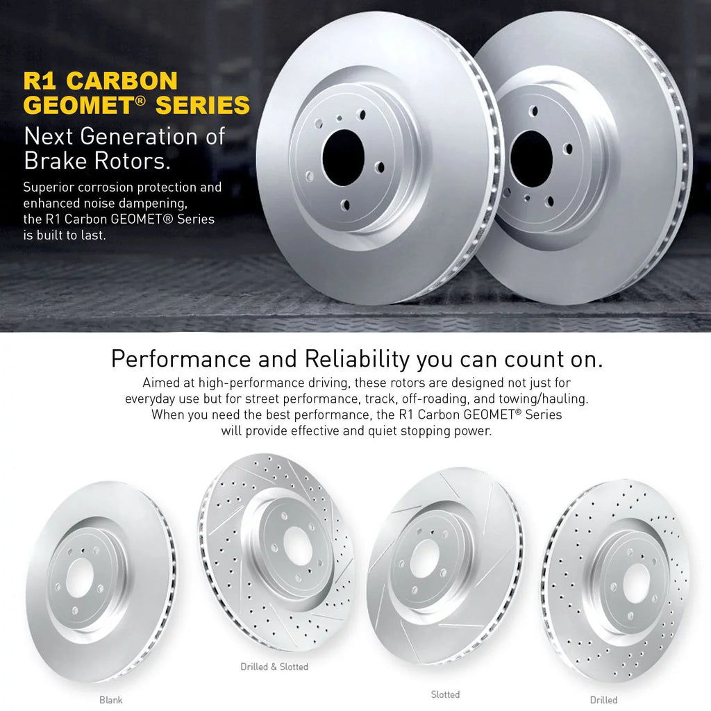 R1 Concepts Wdpn2 59028 R1 Concepts Brake Rotor Carbon Coated Fits select: 2016 HONDA CR-Z