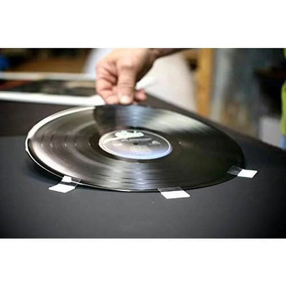 Picture Disc / 12" LP Vinyl Record Frame Display White Matting (Brushed Silver Frame)