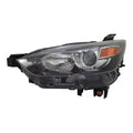KAI New CAPA Certified Standard Replacement Driver Side Headlight Lens And Housing, Fits 2016-2020 Mazda CX3