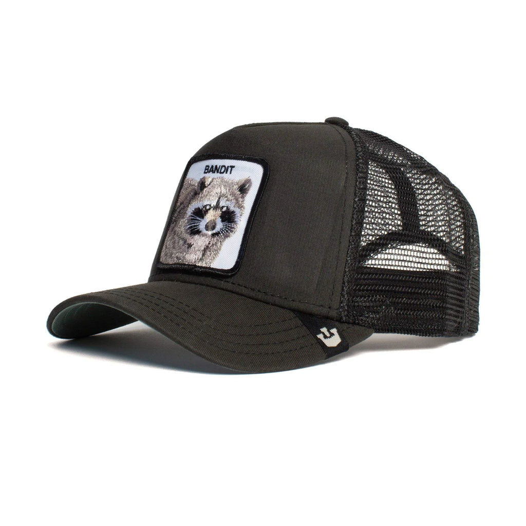 Goorin Bros. The Farm Unisex Original Adjustable Snapback Trucker Hat, Black (Bandit), One Size
