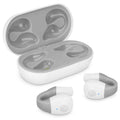 UrbanX QC3 True Wireless Earbuds Bluetooth Headphones Touch Control with Charging Case Stereo Earphones in-Ear Built-in Mic Headset Premium Deep Bass for Zenfone Go ZB500KL - Gray