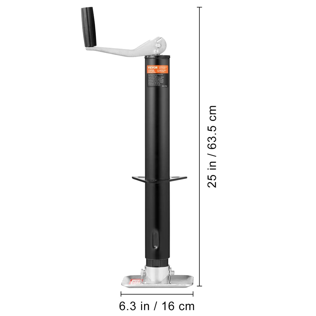 BENTISM Trailer Jack A Frame Bolt on Trailer Tongue Jack 2000 lb Height Adjustable