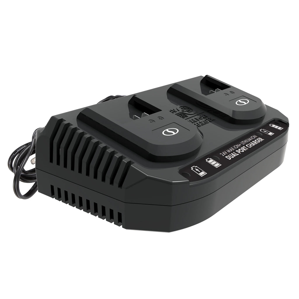Snow Joe + Sun Joe Certified Authentic 24V Dual Port Quick Charge Docking Station