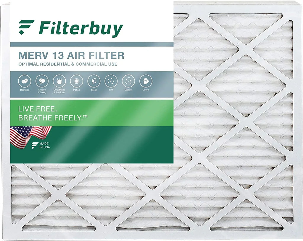 Filterbuy 20x23x1 MERV 13 Pleated HVAC AC Furnace Air Filters (1-Pack)