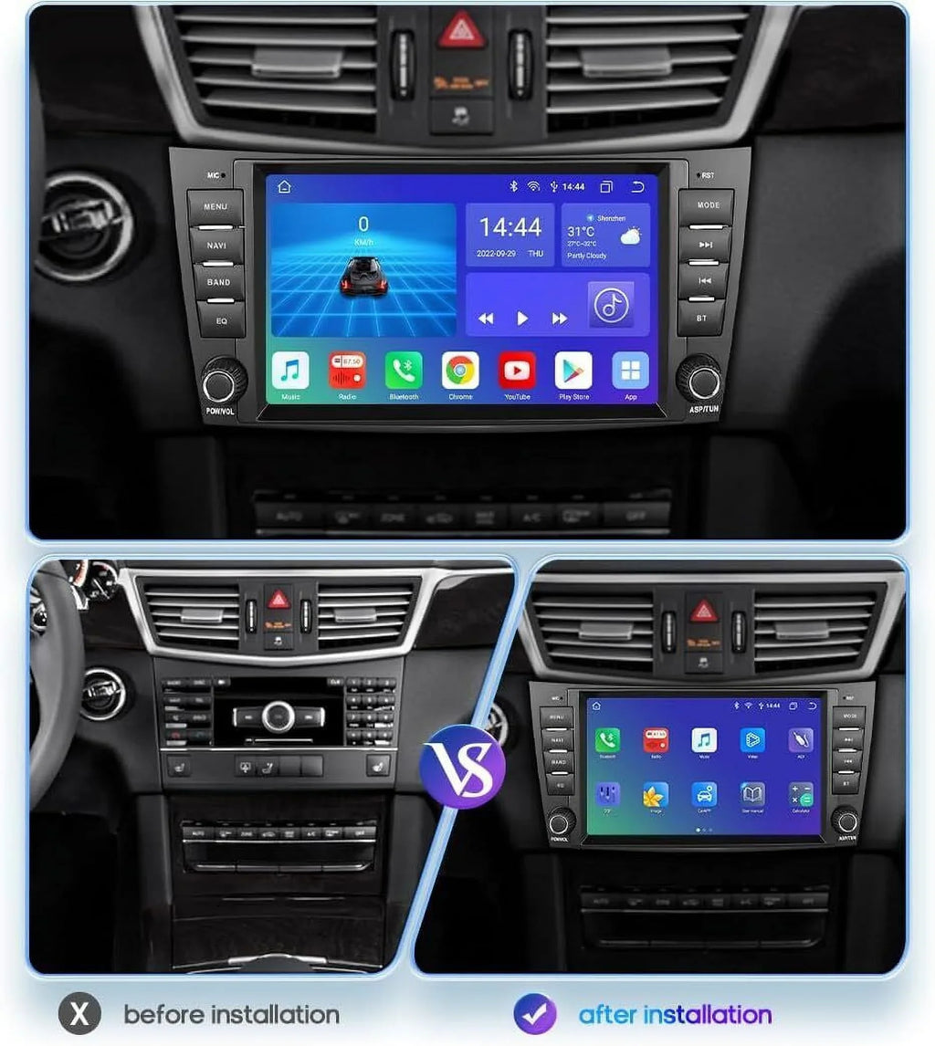 8" 1280*720 Car Carplay GPS Nav Stereo DSP Radio for Mercedes Benz E-Class W219