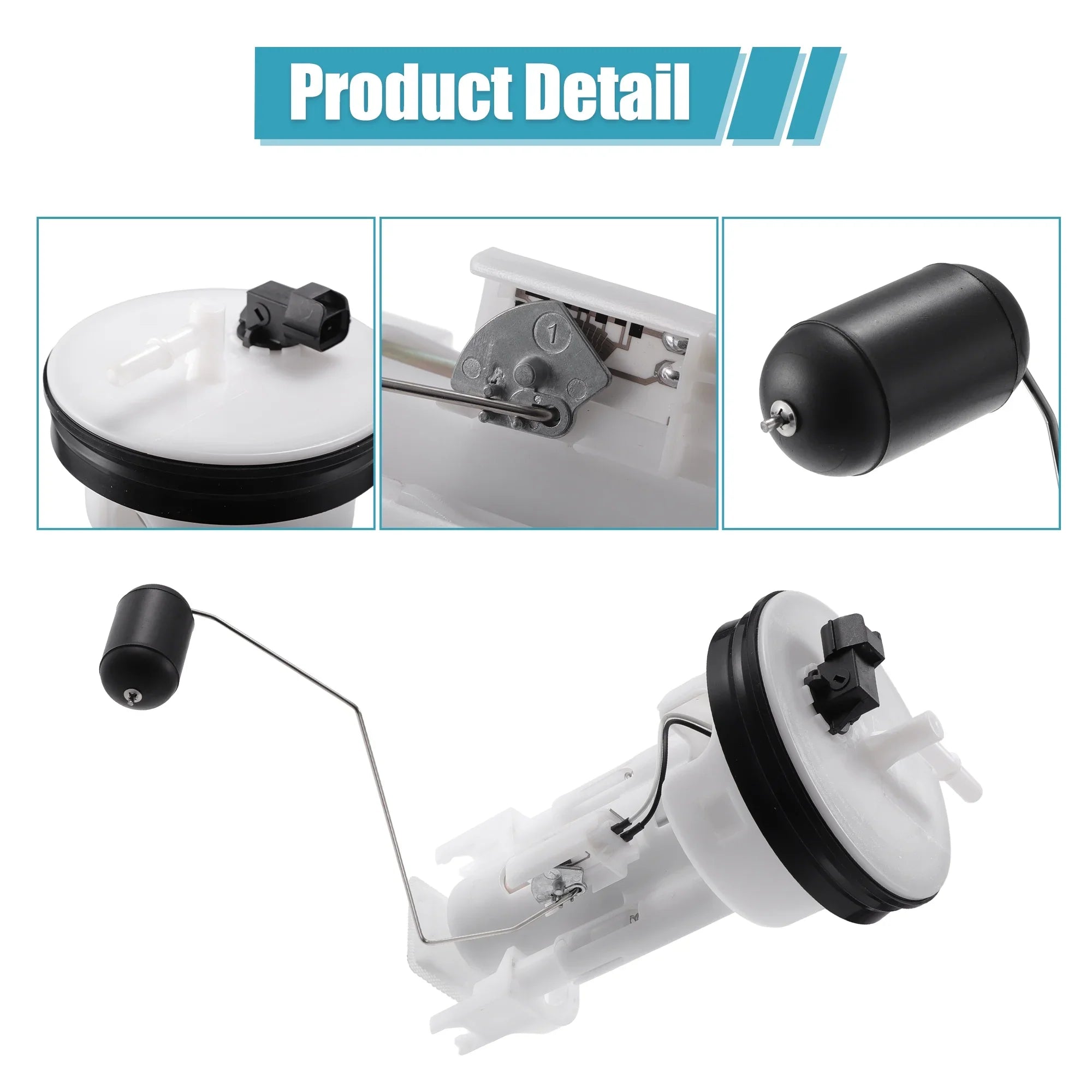 Unique Bargains 1 Set Electric Fuel Pump Module Assembly for Suzuki King Quad 450 500 700 750 2005-2021 Plastic Metal