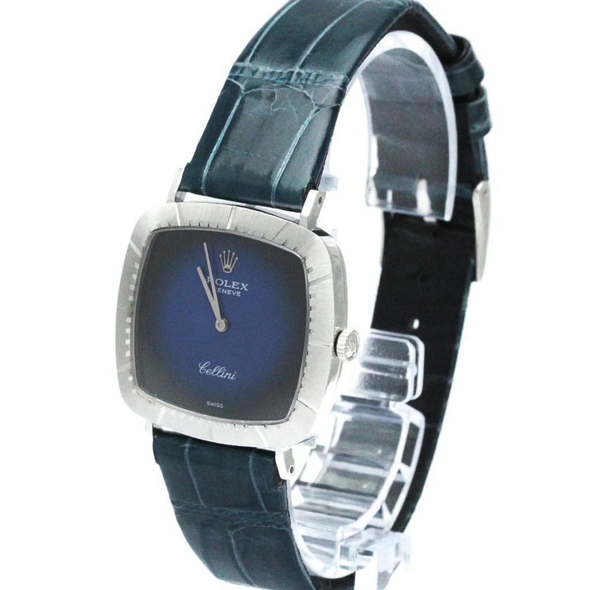 Pre-Owned Vintage ROLEX Cellini 4084 18K White Gold Hand-Winding Mens Watch BF567340 (Good)